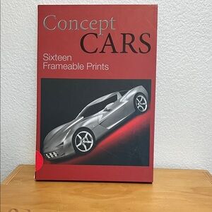 Concept Cars Poster - Red and Gray